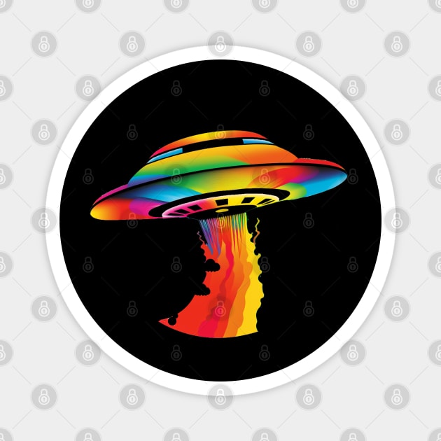 Retro UFO Magnet by apsi